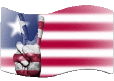 Drapeaux Afrique Libéria Rectangle 