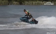 Humor -  Fun Transport Jet Ski Fun - Win (Standing) 