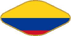 Banderas América Colombia Oval 02 