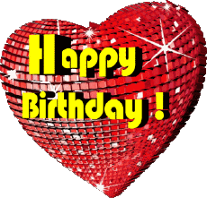 Mensajes Inglés Happy Birthday Heart 002 