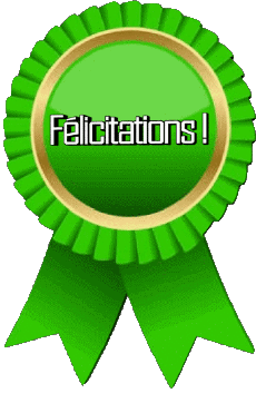 Nachrichten Französisch Félicitations 03 