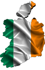 Bandiere Europa Irlanda Carta Geografica 