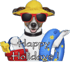 Messagi Inglese Happy Holidays Sfondo trasparente 03 