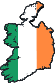 Drapeaux Europe Irlande Carte 