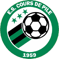 Sports FootBall Club France Logo Nouvelle-Aquitaine 24 - Dordogne ES Cours de Pile 