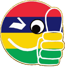 Drapeaux Afrique Maurice Smiley - OK 