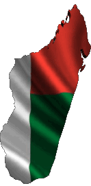 Fahnen Afrika Madagaskar Karte 