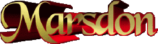 First Names MASCULINE -  UK - USA - IRL - AUS - NZ M Marsdon 