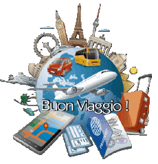 Nachrichten Italienisch Buon Viaggio Transparenter Hintergrund 02 