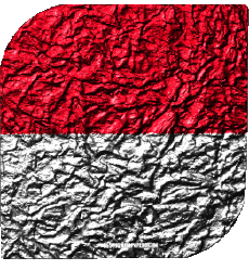 Flags Asia Indonesia Square 