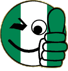 Fahnen Afrika Nigeria Smiley - OK 