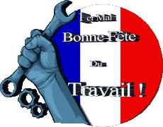 Messages French 1er Mai Bonne Fête du Travail - France 