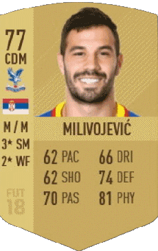 Multi Média Jeux Vidéo F I F A - Joueurs Cartes Serbie Luka Milivojevic 
