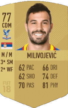 Multimedia Vídeo Juegos F I F A - Jugadores  cartas Serbia Luka Milivojevic 