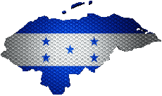 Drapeaux Amériques Honduras Carte 