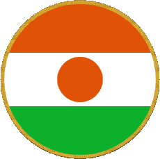 Fahnen Afrika Niger Runde 