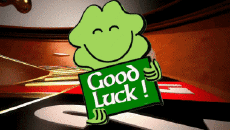 Messages Anglais Good Luck Fond Animé 004 