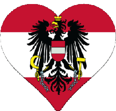 Fahnen Europa Österreich Herz 