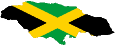 Drapeaux Amériques Jamaïque Carte 