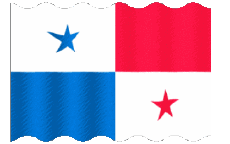Drapeaux Amériques Panama Ondulation 