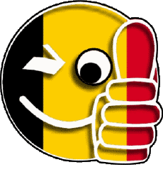 Banderas Europa Bélgica Smiley - OK 