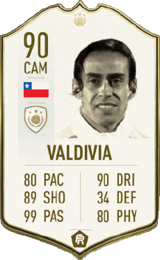 Multimedia Videospiele F I F A - Karten Spieler Chile Jorge Valdivia 