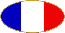 Flags France National Oval 