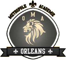 Sports FootBall Club France Logo Centre-Val de Loire 45 - Loiret Orleans Metropole Academie 