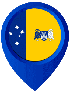 Banderas Oceanía Australia Australian Capital Territory Marcador de ubicación 