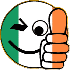 Bandiere Europa Irlanda Faccina - OK 