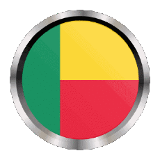 Drapeaux Afrique Benin Rond - Anneaux 