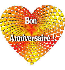 Mensajes Francés Bon Anniversaire Coeur 008 