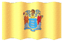 Banderas América U.S.A - Estados New Jersey Ondulación 