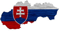 Drapeaux Europe Slovaquie Carte 