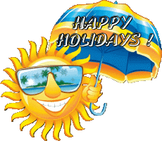 Messages English Happy Holidays Transparent Background 15 