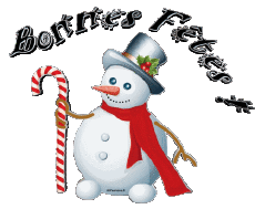 Mensajes Francés Bonnes Fêtes (Noël) Série 06 