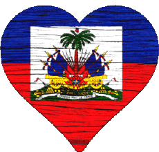 Bandiere America Haiti Cuore 