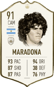 Multi Média Jeux Vidéo F I F A - Joueurs Cartes Argentine Diego Maradona 