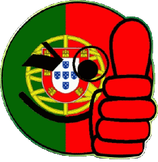 Drapeaux Europe Portugal Smiley - OK 