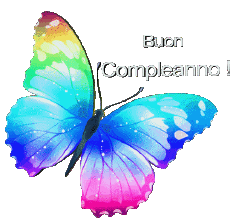Messagi Italiano Buon Compleanno Farfalle 005 