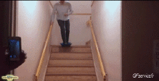 Humor -  Fun MENSCHEN Treppe Fail Serie 01 