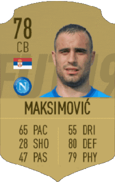 Multi Media Video Games F I F A - Card Players Serbia Nikola Maksimovic 
