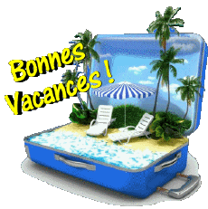 Mensajes Francés Bonnes Vacances Fondo transparente 10 