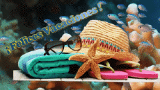 Messages Spanish Felices Vacaciones Animated Background 006 
