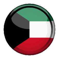 Fahnen Asien Kuwait Rund - Ringe 
