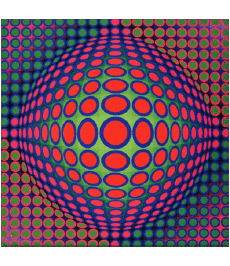 Humor -  Fun Artists Painter Victor Vasarely 