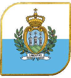 Bandiere Europa San Marino Quadrato 