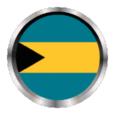 Drapeaux Amériques Bahamas Rond - Anneaux 
