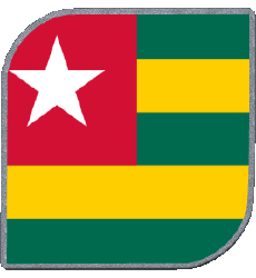 Bandiere Africa Togo Quadrato 