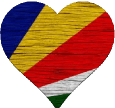 Flags Africa Seychelles Heart 